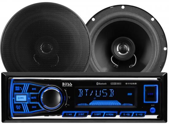 BOSSオーディオシステム 638BCK カーステレオパッケージ ? シングルDIN、Bluetooth、CD/DVDプレーヤーなし、AM/FMラジオレシーバー、USB、6.5インチ2ウェイ 15,366円