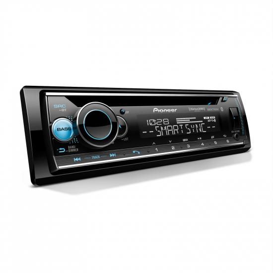 Pioneer パイオニア DEH-S6220BS 1Din CDレシーバー ? Bluetooth、SiriusXM、USB/AUX、カラーチェンジ、FLAC、AM/FM、取り外し可能なフェイス、13バンドEQ、