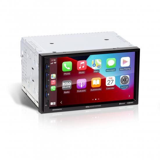 BOSS オーディオシステム Elite BE920WCPA カーステレオ - 7インチディスプレイ、ワイヤレス Apple CarPlay & Android Auto ヘッドユニット、ダブルDIN タッ