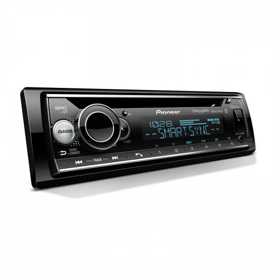 Pioneer パイオニア DEH-S7200BHS オーディオCDレシーバー＆Bluetoothカーステレオ - シングルDIN、Amazon Alexa、HDラジオ、強化オーディオ機能