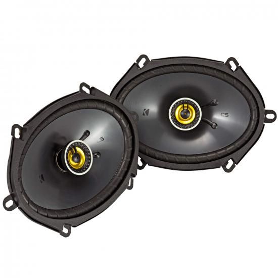 KICKER CSシリーズ CSC68 6 x 8インチ カーオーディオシステムスピーカー ブラック (2個パック)