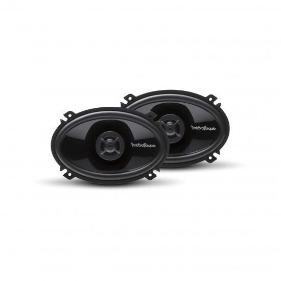 Rockford Fosgate P1462 パンチ 4インチ x 6インチ 2ウェイ コアキシャル フルレンジ スピーカー - ブラック (ペア)