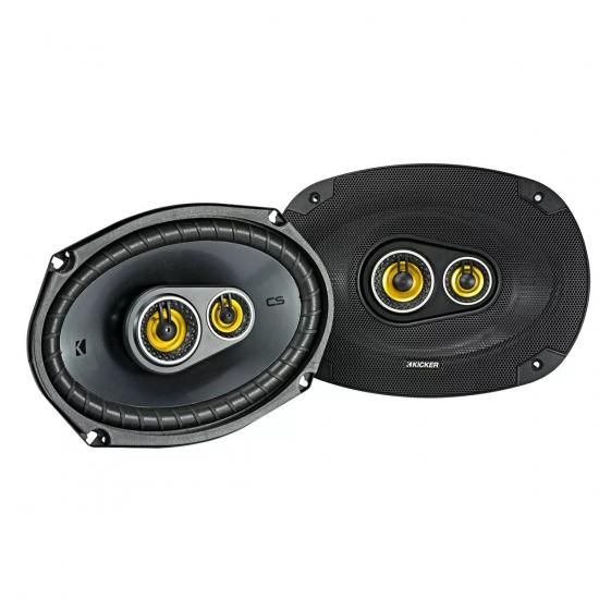 Kicker CSシリーズ 150ワット 6 x 9インチ カーオーディオ同軸スピーカー ペア、ブラック