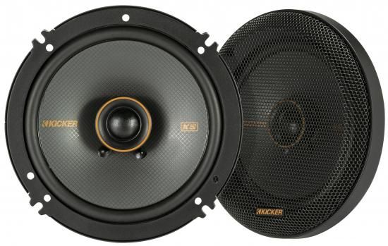 Kicker 51KSC6504 KSシリーズ 6.5インチ同軸スピーカー、0.75インチツイーター付き、4オーム、ペア｜ワールドセレクトショップ