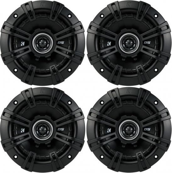 KICKER スピーカー 2個セット: 5.25インチ DSシリーズ 同軸スピーカー 4オーム 4個 - 43DSC504×2個