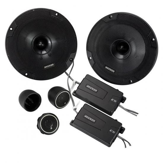 Kicker 46CSS654 6.5インチ 6 1/2インチ 600ワット 4オーム カーオーディオコンポーネントスピーカー CSS65｜ワールドセレクトショップ