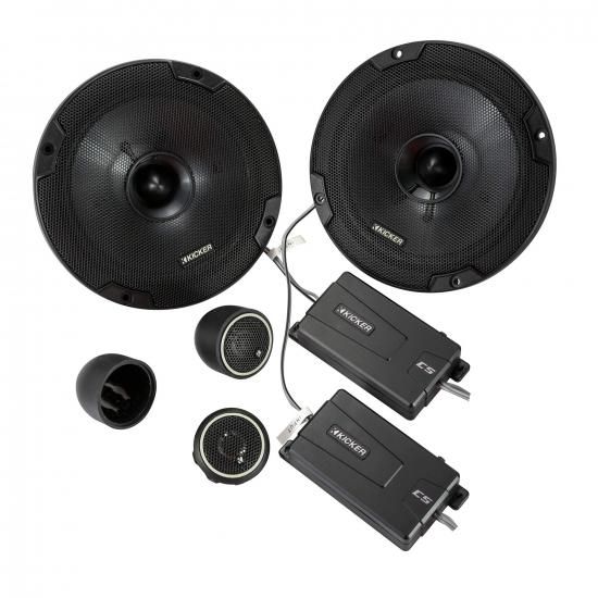 Kicker 46CSS674 CSシリーズ CSS67 6.75インチ（165mm）コンポーネントシステム、0.75インチツイーター、4オーム（ペア）