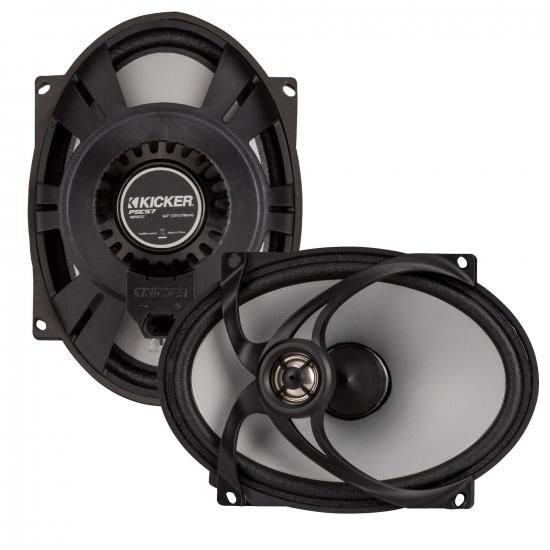 Kicker 48PSC572 PSC572 5インチx7インチ 交換用コアキシャルスピーカー 2オーム ハーレーバイク対応 ペア