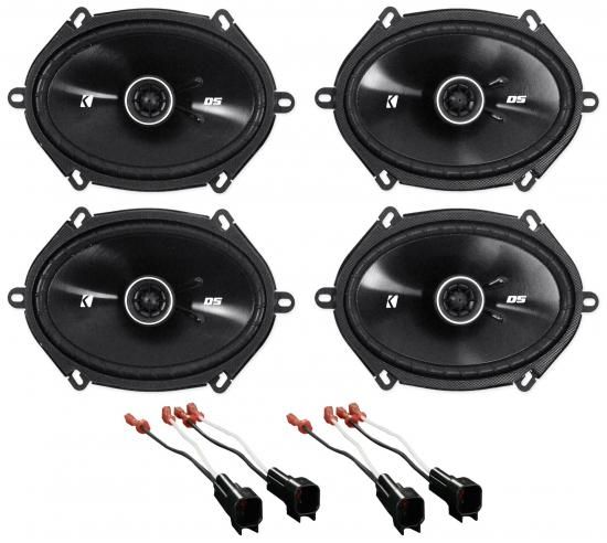 Audiosavings バンドル (2) METRA 72-5600 スピーカーワイヤーハーネスコネクタ (2) 2005-06用 Kicker 41DSC684 6x8 Dシリーズ 200W ピーク/50W RMS 2ウェイ