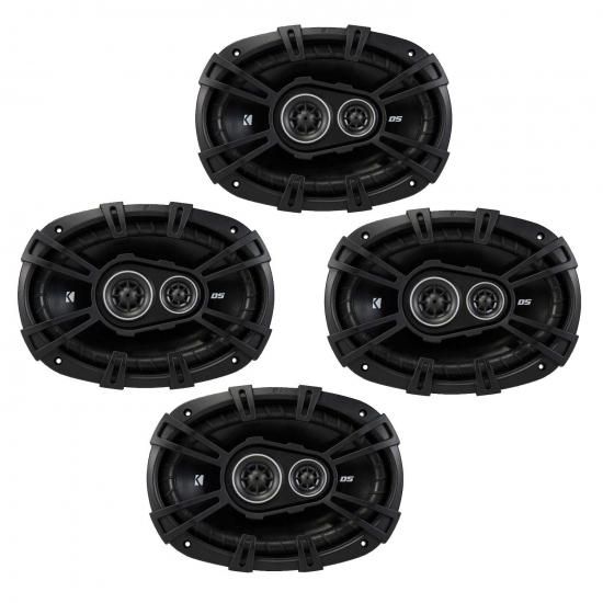 KICKER DSC6930 6x9インチ (160x230mm) 3ウェイスピーカー、4オームバンドル