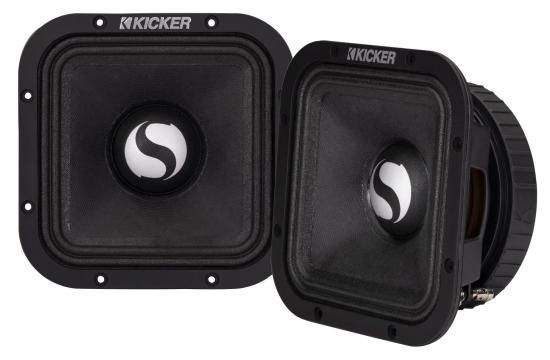 Kicker 49ST9MR4 9インチ ストリートシリーズ スクエア ミッドベース ペア 4オーム｜ワールドセレクトショップ