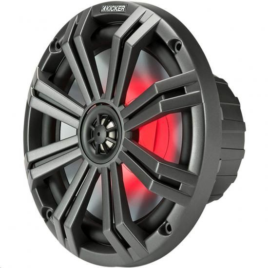 Kicker 45KM84L 8インチ 600ワット マリンボート防水スピーカー（LED付き）KM8ペア