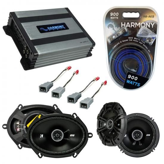 Harmony Audio Kicker DSC65 フォード ブロンコ（フルサイズ）1987-1996 対応 DSC68 および Harmony HA-A400.4 アンプ ファクトリースピーカー交換パッケー
