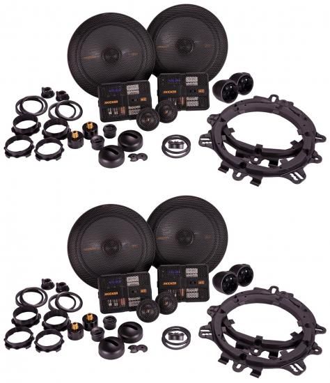 オーディオセービングバンドル: (2) ペア Kicker 51KSS6704 6.75インチ カーオーディオコンポーネントスピーカー (1インチツイーター付き) (アイテム数 4)｜ワールドセレクトショップ