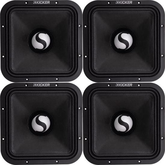KICKER 9インチ STシリーズ P.Aスタイル ミッドレンジスピーカー 4オーム (2ペア) 2点セット｜ワールドセレクトショップ