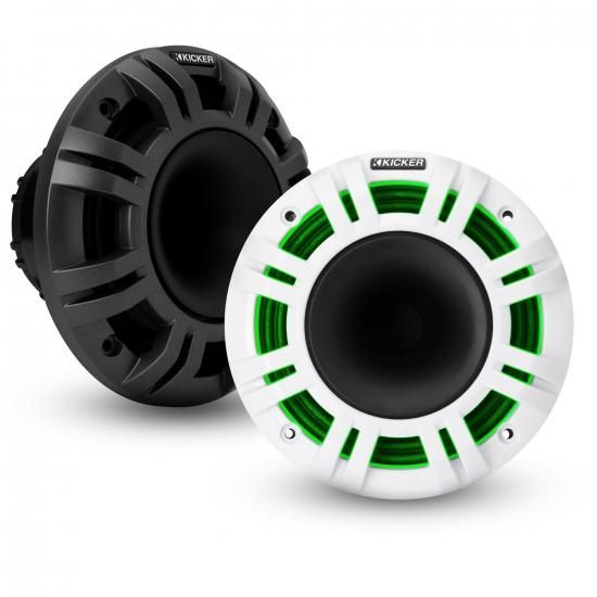 Kicker 48KMXL65 6.5インチ 4オーム RGB-LED KMXL ホーンロード マリン同軸スピーカー ペア