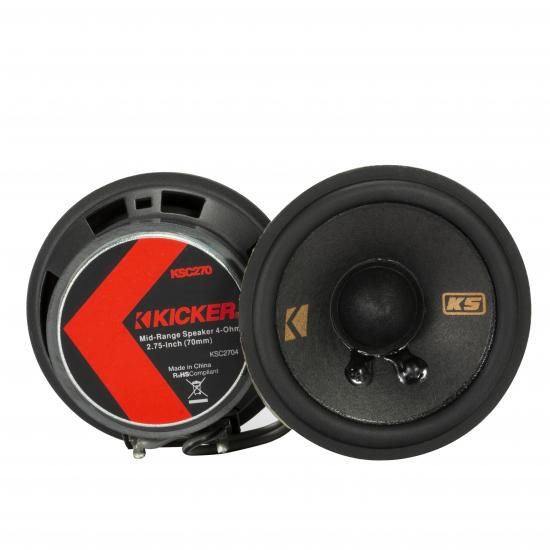 Kicker 51KSC2704 KSシリーズ 2.75インチ ミッドレンジスピーカー 4オーム ペア