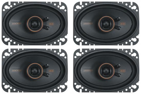オーディオセービングバンドル: (2) ペア Kicker 51KSC4604 4x6 75ワット RMS カーオーディオスピーカー KSC4604 KSC460 (アイテム 4)