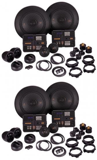 オーディオセービングバンドル: (2) ペア Kicker 51KSS504 5.25インチ カーオーディオコンポーネントスピーカー (1インチツイーター付き) (アイテム数 4)｜ワールドセレクトショップ