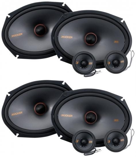 オーディオセービングバンドル: (2) ペア Kicker 51KSS269 6x9 + 2.75インチ 100ワット RMS カーステレオコンポーネントスピーカー (アイテム 4)｜ワールドセレクトショップ
