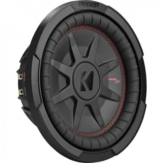 Kicker 48CWRT104 CompRT 10インチサブウーファー、DVC、4オーム