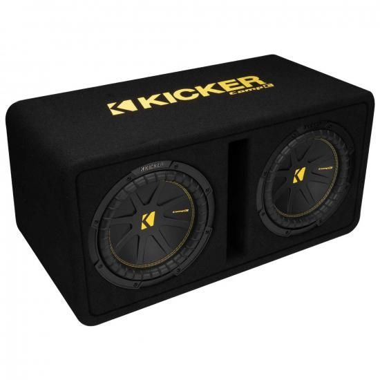 Kicker 50DCWC102 デュアルCompC 10インチサブウーファー（通気孔付きエンクロージャー、2オーム）｜ワールドセレクトショップ 61,600円