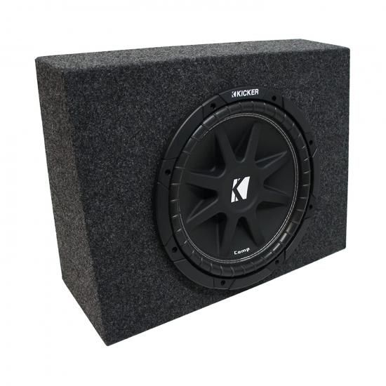 KICKER 43C124-N バンドル ユニバーサル レギュラー スタンダードキャブ トラック コンプ C12 シングル 12インチ サブボックス エンクロージャ - ファイナル