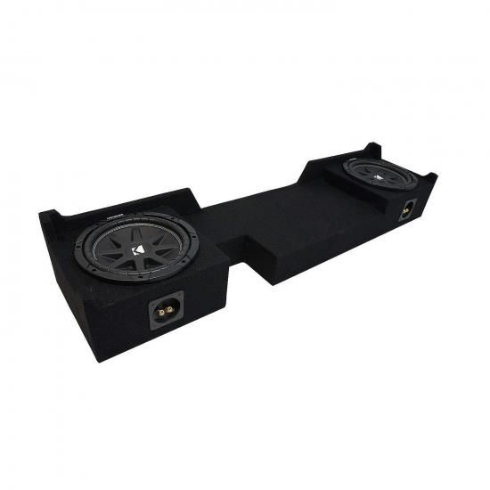 American Sound Connection Kicker バンドル 2004-2008 Ford F-150 Ext Super Cab Truck 43C104-N デュアル 10インチ Comp C10 ロードサブボックスエンクロ