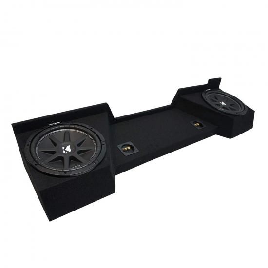 American Sound Connection - 2007～2013年式 シボレー シルバラード エクステンデッドキャブ トラック対応 Kicker Comp C10 デュアル 10インチ サブボック