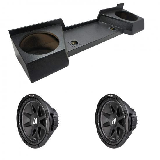 KICKER 43C124-N シボレー シルバラード 2007-2013 エクステンデッドキャブ 12インチ コンプ C12 シリーズ サブ 150W RMS 4オーム SVC カーサブウーファーお