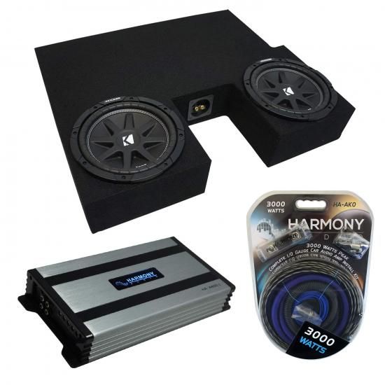 Harmony Audio 2007-2013年式トヨタ タンドラ ダブルキャブ トラック対応 Kicker バンドル Comp C10 デュアル 10インチ サブボックス エンクロージャ & Harm