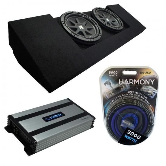 Harmony Audio 2015年以降のシボレー コロラド クルーキャブ トラック デュアル 10インチ キッカー バンドル 43C104 サブボックス & Harmony HA-A800.1 対応｜ワールドセレクトショップ 59,730円