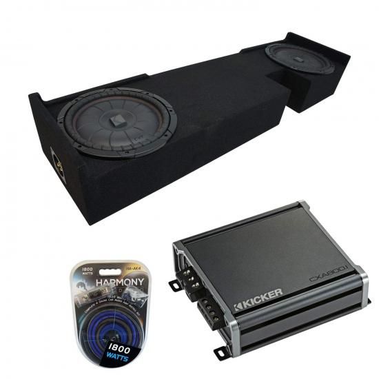 Harmony Audio 2000～2003年式 Ford F-150 Ext Super Cab Truck Kicker Bundle CompVT CVT10 Dual 10 Sub Box Enclosure & CXA800.1 Amp 対応｜ワールドセレクトショップ