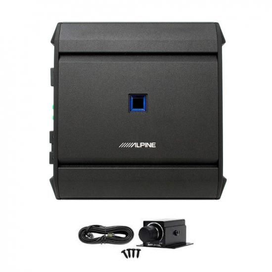 Alpine S-A60M Sシリーズ クラスD モノラルアンプ（RUX-KNOB.2リモートベースレベルコントロール付き）