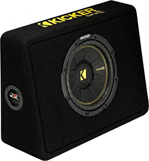 Kicker TCWC102 CompC 10インチ サブウーファー 薄型エンクロージャー 2オーム