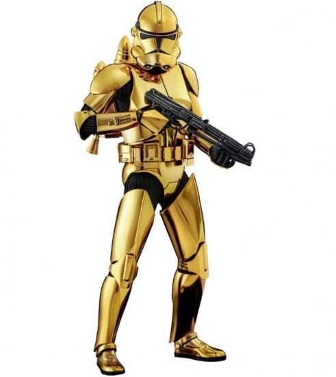Hot Toys クローン・トルーパー (ゴールドクロームバージョン) MMP 完全ポーズ可能 限定フィギュア