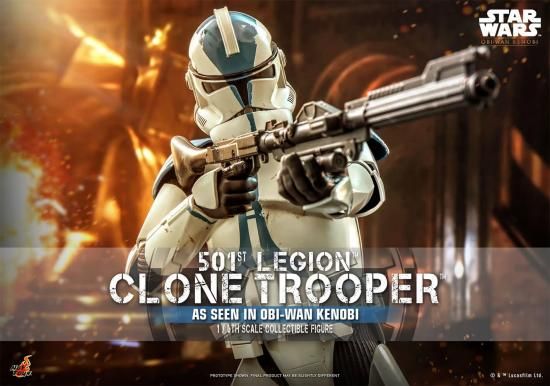 Hot Toys スター・ウォーズ:オビワン・ケノービ テレビ傑作シリーズ 第501軍団クローントルーパー 1/6スケール 12インチ コレクタブルフィギュア