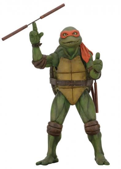 ミュータント・タートルズ 1990 ムービーシリーズ 1/4スケール アクションフィギュア ミケランジェロ ネカ NECA 映画版 マイキー｜ワールドセレクトショップ