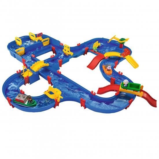 Aquaplay アクアプレイ Amphie World ウォータープレイセット、何時間も楽しめる水路システム、教育的、水の動き、上昇、上昇の仕組みを学べる、3歳以上対｜ワールドセレクトショップ