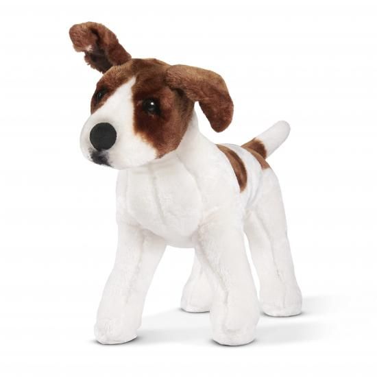 Melissa & Doug メリッサ＆ダグ ジャイアント ジャック・ラッセル・テリア - 本物そっくりのぬいぐるみ犬（高さ12インチ以上）