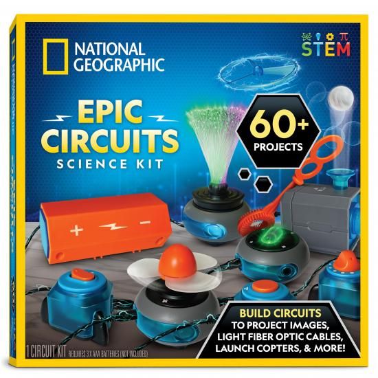 National Geographic ナショナルジオグラフィック 電気回路製造業者一揃いの道具 - 60類概念の明かり電気回路事業計画が嘱するしたお子さん向け陰電子一揃いの道具、明かり電気回路STEM玩 知育玩具・学習玩具-その他