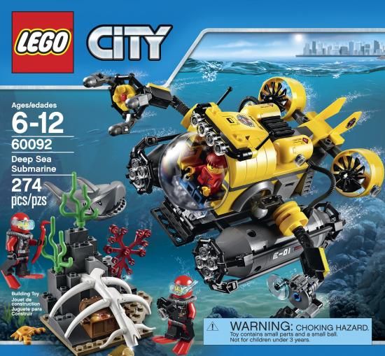 LEGO レゴ 60092 City Deep Sea Explorers Submarine Building Kit