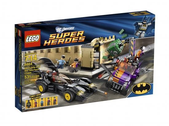LEGO レゴ 6864 Super Heroes Batmobile and The Two-Face Chase スーパー・ヒーローズ 野球バットモービルと セット-ブロック