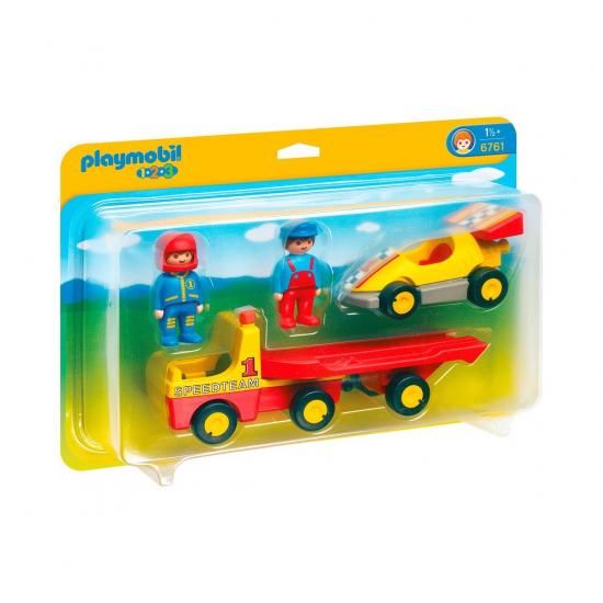 Playmobil プレイモービル 6761 レーシング カー ウィズ トランスポーター|ワールドセレクトショップ