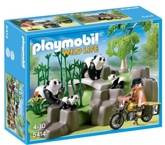 Playmobil プレイモービル 5414 ジャイアントパンダ はたご屋 バンブー フォレスト 書き割り