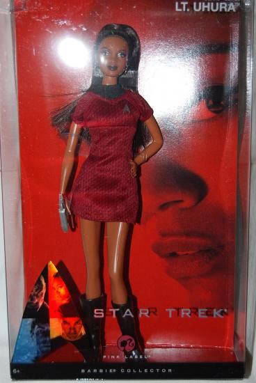 バービー Star Trek スタートレック ウフーラ中尉 AA 赤&黒ドレス ラブリー|ワールドセレクトショップ