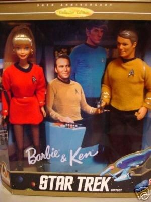 Star Trek スタートレック 30周年記念コレクターズ・エディション バービー＆ケン Star Trek スタートレック ギフトセット｜ワールドセレクトショップ