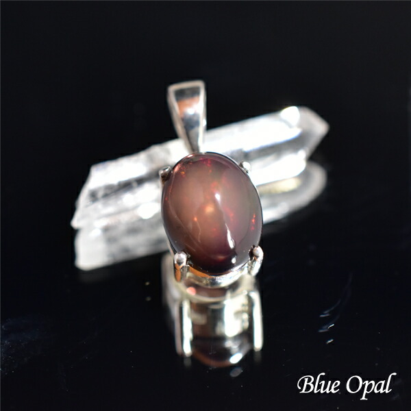 楽天市場】【一点物】ブルーオパールAAA ペンダントトップ シルバー925