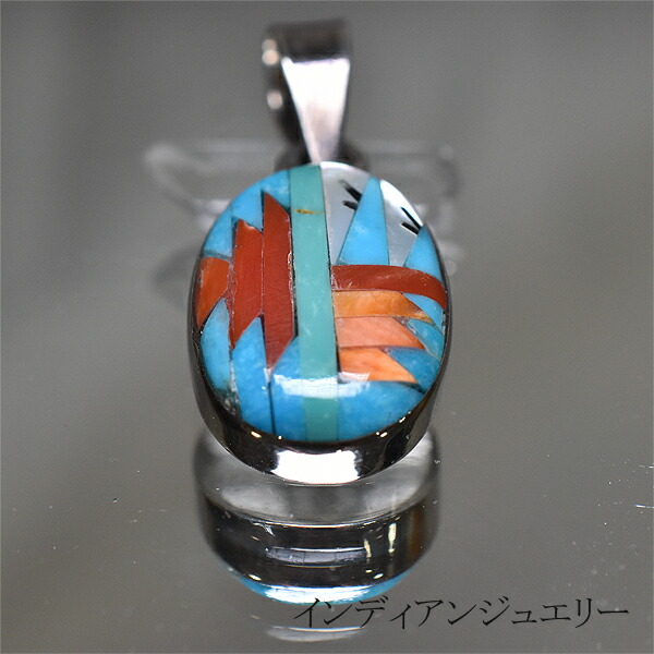 インディアンジュエリー　ペンダントトップ 楽天市場】インディアンジュエリー・ズニ族 E.C.K.（Elcario