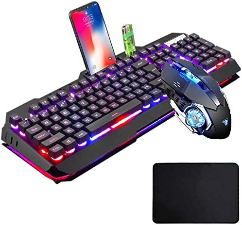 楽天市場】【送料無料】キーボードマウスセット ホワイトLEDバック